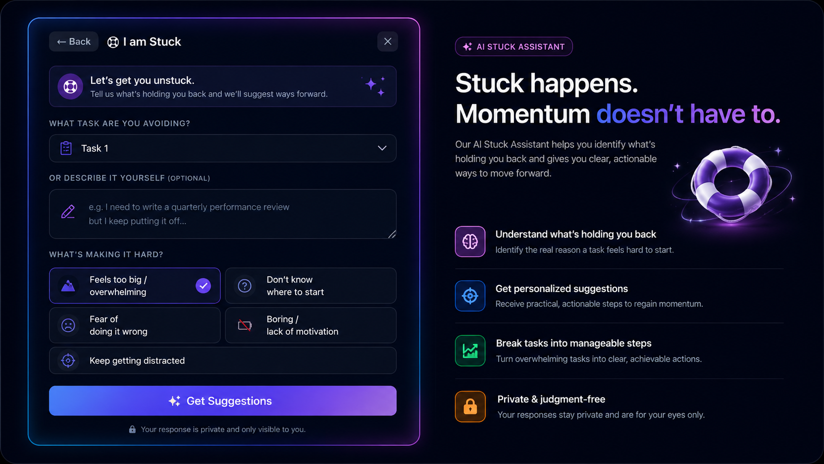 I am stuck AI support card